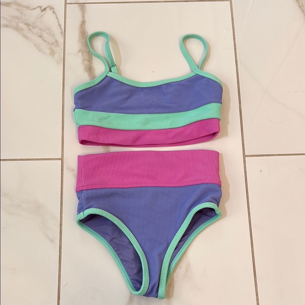 Beach Riot Pink and Purple Swimwear
